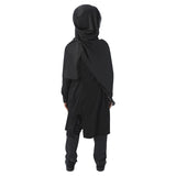 Deluxe Kylo Ren Costume Children/Teens, robe that comes below the knee, hooded cape, belt and mask.
