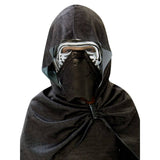 Deluxe Kylo Ren Costume Children/Teens, hooded cape in printed fabric and mask.
