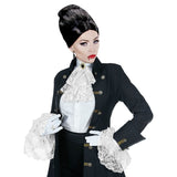 lace jabot with gem and cuffs vampire costume accessory