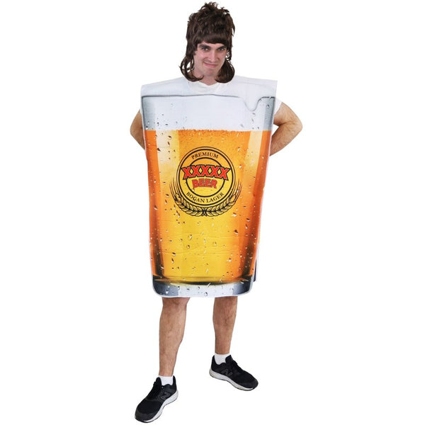 Adult lager beer glass costume tunic