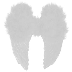 Large White Feather Angel Wings – 54 x 60 cm costume wings for angels, Cupids, and Christmas events.