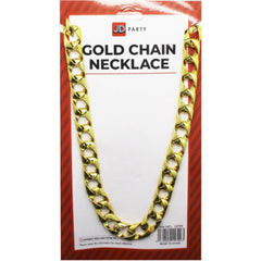 Oversized gold chain necklace 80cm for rapper or disco costume