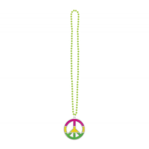 Large Peace Sign Necklace.