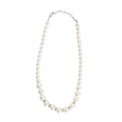 Large pearl bead necklace for 100 Days, grandma, or vintage costume