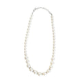 Large Pearl Necklace with Diamantee Rondells