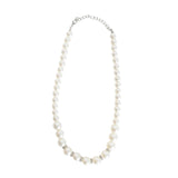 Large pearl necklace with diamantee rondells for 1920s flapper costume accessory