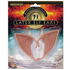 Latex elf ears in flesh colour costume accessory for adults