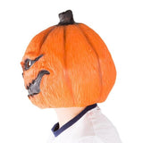 Latex Pumpkin Mask, full overhead mask.