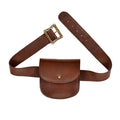 Leather Look Belt with Pouch Costume