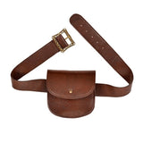 leather look belt with pouch costume accessory