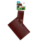 Brown leather look sword holster slides on your own belt