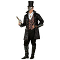 Leather Look Multicharacter Coat – Black