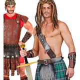 Leather look roman greek arm guards 