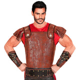 Versatile leather look roman and greek arm guards ideal for gladiators