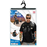Packaging for leather look studded vest