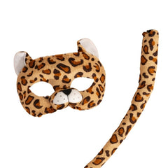 Leopard ears and tail set deluxe animal costume accessory