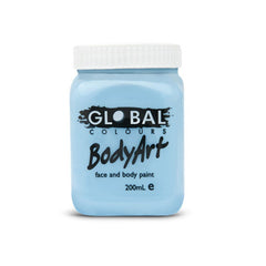 Light blue face and body paint by Global, water based and non toxic