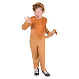 Printed lion jumpsuit with tail and headband