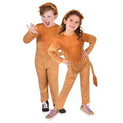 Child’s lion costume with jumpsuit and lion ear headband