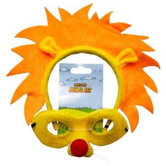 Lion headband and mask set for kids.