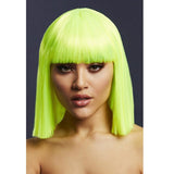 Neon lime blunt bob Fever wig