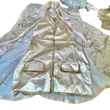 Louis XVI Antique Rose Costume – Hire, flat lay of embroidered antique rose frock coat, Brisbane