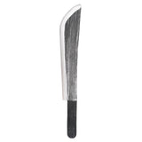 53cm silver and black plastic machete prop, ideal for Halloween, horror, and Book Week costumes