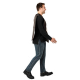 Magic 8 Ball Tabard Costume – side view showing round foam shape and shoulder straps for secure fit.