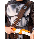 Star Wars Mando cosplay outfit with holographic chest panel