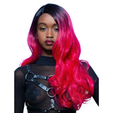 Manic Panic Cleo Rose Queen Bitch Wig long curled rose pink synthetic hair