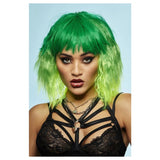 Manic Panic Venus Envy Trash Goddess Wig, heat resistant, green ombre style.