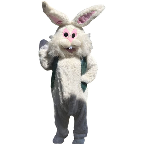 mascot easter bunny costume to hire with vest