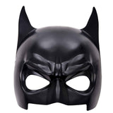 Matte black bat Halloween face mask, half mask with pointy ears, perfect for heros and villians