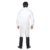Doctor Coat and Mask Costume, knee length with split at the back.