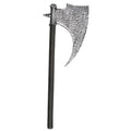 Medieval Axe 90cm Black Silver Costume Prop