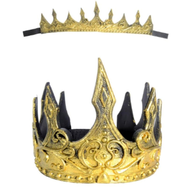 Medieval crown gold adjustable costume headpiece