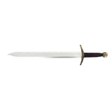 Silver plastic medieval sword prop