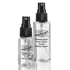 Mehron Barrier Spray pump bottle – makeup sealer and skin prep spray for Halloween, SFX, and theatre use