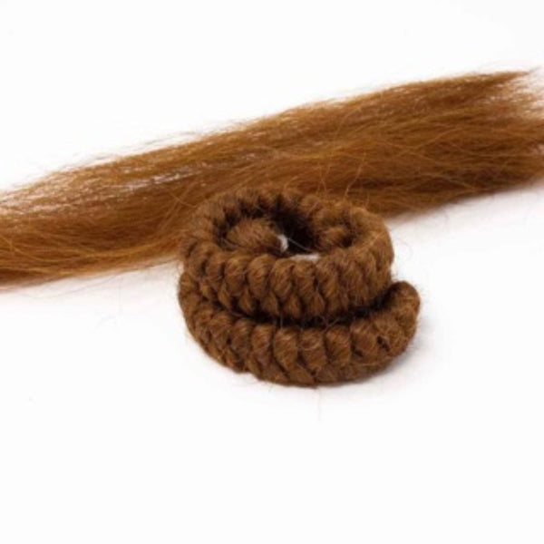 Mehron crepe hair for SFX beards, available in brown