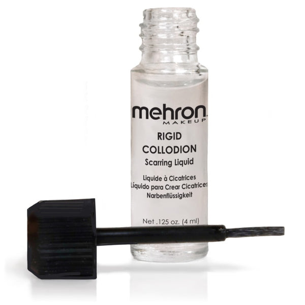 Mehron Rigid Collodion 4ml scarring liquid with brush for Halloween FX makeup