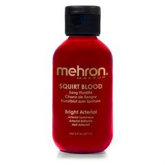Mehron Squirt Blood 60ml – Bright Arterial red fake blood for SFX, theatre, and Halloween use