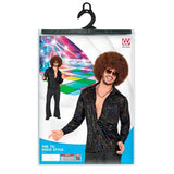 Packaging for 1970s disco shirt mens costume australia