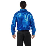 mens blue disco shirt sequin print
