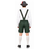 Men’s Green Lederhosen Beer Man Oktoberfest Costume back view
