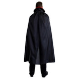 Back view of Men's Bloodthirsty Vampire Costume with black vampire cape