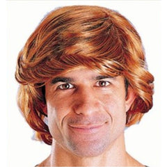 Men’s ginger wig with long fringe – 70s costume accessory