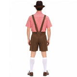 Men’s Oktoberfest Beer Man Red Check Costume