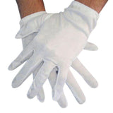 Mens short white costume gloves