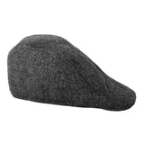 Men’s dark grey vintage flat cap – 1920s gangster or Peaky Blinders accessory