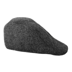 Men’s dark grey vintage flat cap – 1920s gangster or Peaky Blinders accessory